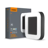LED світильник ART IP65 квадратний VIDEX 30W 5000K Black