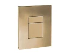 Панель змиву пластикова Koer KT-0607-12 157x198x3mm, кнопка квадратна (колір матове золото) (KR5715