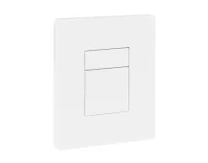 Панель змиву пластикова Koer KT-0607-03 157x198x3mm, кнопка квадратна (колір білий) (KR5714)