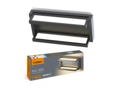 LED світильник настінний з сенсором VIDEX WL01 12W 2800K-4000K-6000K Black