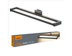 LED світильник настінний з сенсором VIDEX WL02 18W 2800K-4000K-6000K Black