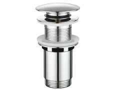Донний клапан для раковини Koer PW-08-01 1 1/4''  без переливу автоматичний СLICK-СLACK (Колір хром) (KR5786)