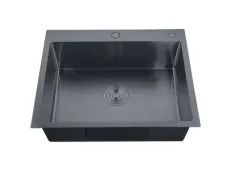 Мийка Zerix ZH5843-215 Nano-Black (3.0/0.8) з нержавіючої сталі (MX1584)