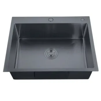 Мийка Zerix ZH5843-215 Nano-Black (3.0/0.8) з нержавіючої сталі (MX1584)