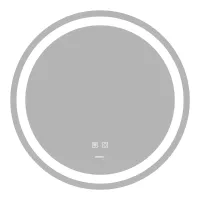 Дзеркало Zerix Solo MC01-60 з LED Touch, Anti-fog, димером, регулятором яскравості (ZX6063)