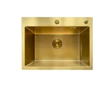 Мийка Mixxus MH5843 Micro Decor Brushed Gold (3.0/0.8) з нерж. сталі (колір матове золото) (MI8218)