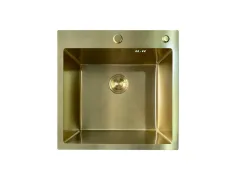Мийка Mixxus MH5050 Micro Decor Brushed Gold (3.0/0.8) з нерж. сталі (колір матове золото) (MI8214)