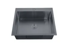 Мийка Zerix ZH5045-215 Nano-Black (3.0/0.8) з нерж. сталі  (MX1580)