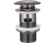 Донний клапан для раковини з переливом Zerix BV-09 GRAY 1 1/4