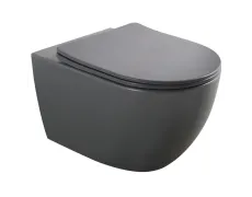 Унітаз підвісний Mixxus Premium ELLIPSE-0309-T1 GRAY 530x360x350mm система змиву TORNADO 1.0 (MP6655)
