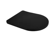 Сидіння-кришка для унітазу Mixxus Premium SEAT COVER ELLIPSE-BEVEL-2001 BLACK з мікроліфтом 463х361х50mm (MP6615)