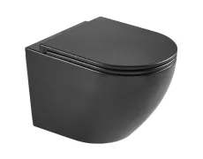 Унітаз підвісний Mixxus Premium ELLIPSE-0303-T3 BLACK 520х365х360mm,система змиву TORNADO 3.0 (MP6591)