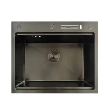 Мийка з нерж. сталі MIXXUS MH6050-SK NANO-BLACK (3.0/0.8) зі сходинкою для сушарки, з підставкою під ножі (Колір графіт) (MX1942) Мийка з нерж. сталі MIXXUS MH6050-SK NANO-BLACK (3.0/0.8) зі сходинкою для сушарки, з підставкою під ножі (Колір графіт) (MX1942)