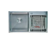 Мийка Zerix ZH7843DS-215 (3.0/1.0) Satin з диспенсером та сушаркою для посуду (ZM5570)