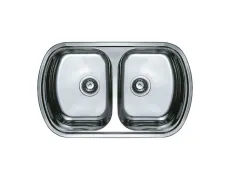 Мийка кухонна HAIBA 80x49 DOUBLE (decor) (HB0572)
