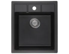 Мийка кухонна Zerix ZS-4651S-03 Чорна (ZX4564)