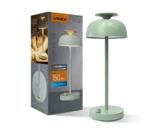 LED лампа настiльна з акумулятором VIDEX VL-TF23G 8.5W 4000K+RGB Green