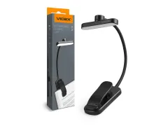 LED Світильник акумуляторний для читання VIDEX VL-NL134B Black