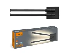 LED світильник настінний VIDEX WL042 10W 3000-4000-6000K Black
