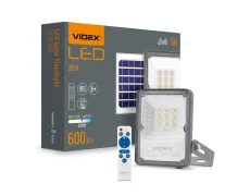 LED прожектор автономний VIDEX 600Lm 5000K Сенсорний (VLE-FSO-205-S)