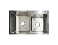 Мийка з нержавіючої сталі ZERIX ZH7850-D DECOR SS COLOR (3.0/0.8) (колір нержавійка) (ZX6194)