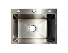 Мийка ZERIX ZH5545 DECOR SS COLOR (3.0/0.8) з нержавіючої сталі (колір нержавійка) (ZX6170)