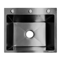 Мийка з нержавіючої сталі ZERIX ZH5045 DECOR GRAPHITE (3.0/0.8) (колір графіт) (ZX6167) Мийка з нержавіючої сталі ZERIX ZH5045 DECOR GRAPHITE (3.0/0.8) (колір графіт) (ZX6167)