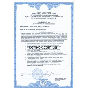 BioGuard Acoustic (Acoustic Hygena) плита підвісної стелі медична