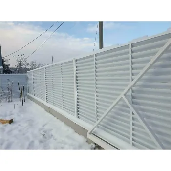Ламелі паркану Жалюзі 112/34 білий глянець RAL 9010