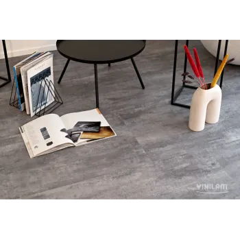 Вінілова плитка клейова Ceramo Vinilam Цемент Серый 71616 