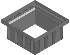 Верхня надставна частина для точечного дренажу HAURATON Recyfix Point 30/30 (300х 120х 300) з PР, для збільшення висоти на 106мм, чорна