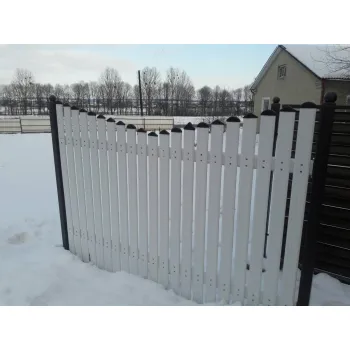 Штакетник ПВХ 80х15 мм білий