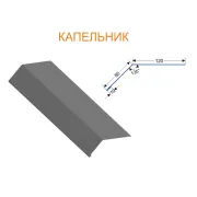 Капельник до фальцевої покрівлі 2000 мм