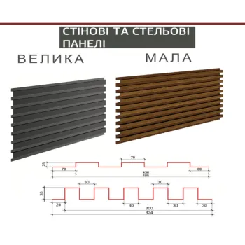 Фасадна панель Дежавю Велика 485/430мм