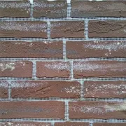 Гнучка цегла на сітці без захисної плівки|Коричневий пітіна кантрі 