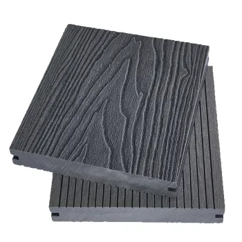 Терасна дошка ДПК масив VIP Dark Grey 