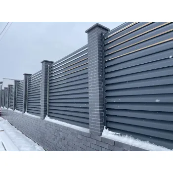 Металева огорожа Жалюзі 3Д ромб Металева огорожа Жалюзі 3Д ромб