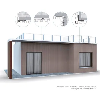 Стартовий/ фінішний профіль ДПК Modern Cladding 81*56*3600 мм 