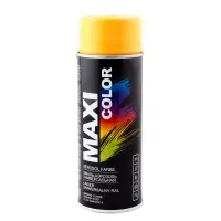 Емаль аерозольна універсальна декоративна Maxi Color RAL 1004 золотисто-жовта 400 мл Емаль аерозольна універсальна декоративна Maxi Color RAL 1004 золотисто-жовта 400 мл