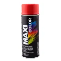 Емаль аерозольна універсальна декоративна Maxi Color RAL 3000 вогненно-червона 400 мл Емаль аерозольна універсальна декоративна Maxi Color RAL 3000 вогненно-червона 400 мл
