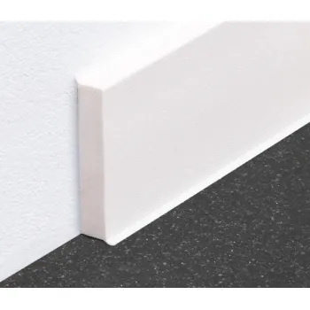 Плінтус Bolta Hard-Foam Skirting Q16-80G 2.5м | білий Плінтус Bolta Hard-Foam Skirting Q16-80G 2.5м | білий