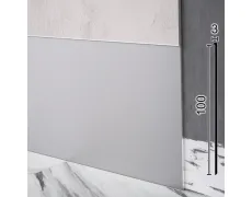 Плінтус плоский високий алюмінієвий 100х3х2500|P-112