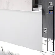 Плінтус тіньовий алюмінієвий LED 100х15х2500|P-114