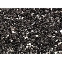 Кам'яний килим з чорної мармурової гальки округлої форми Griggio Carnico
