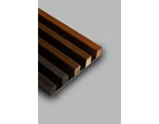 Стінові рейкові панелі з натуральної вільхи WoodPro Easy 600х600мм