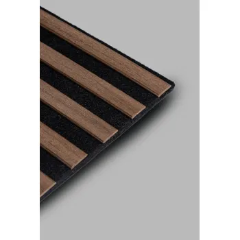 Стінові рейкові панелі на акустичному войлоку WoodPro Soft mini 600х600мм Стінові рейкові панелі на акустичному войлоку WoodPro Soft mini 600х600мм