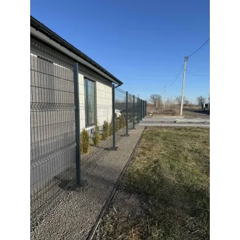 Секція огорожі Заграда Еко ø3+4мм ОЦ+ППЛ графіт 7016