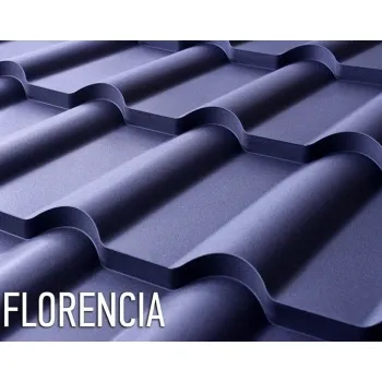 Металочерепиця Florencia H 30 (RETRO+) глянецева матова 1200/1100