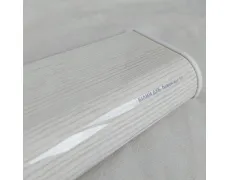 Підвіконня пластикове Sauberg Soft глянцевий білий дуб