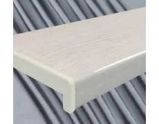 Підвіконня пластикове Sauberg Classic глянцевий білий дуб
